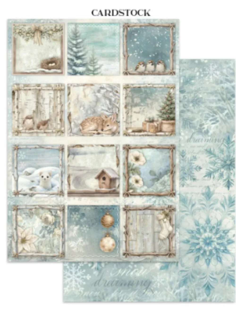 Stamperia White Christmas Collection Junk Journal Book NWT New Release